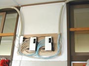 2系統がつながった各階のハブ
